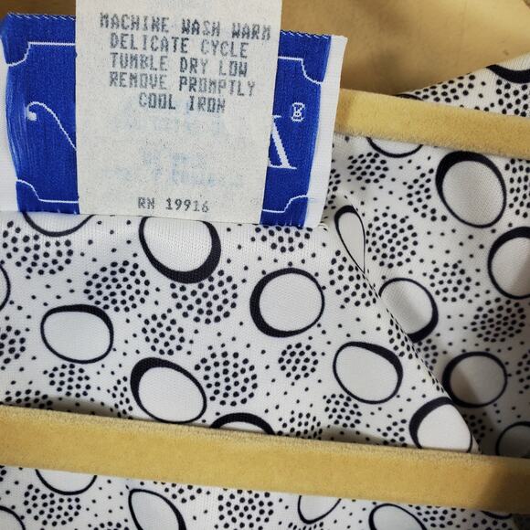 Vintage Printed Layered Blouse Size 14 - Picture 11 of 12